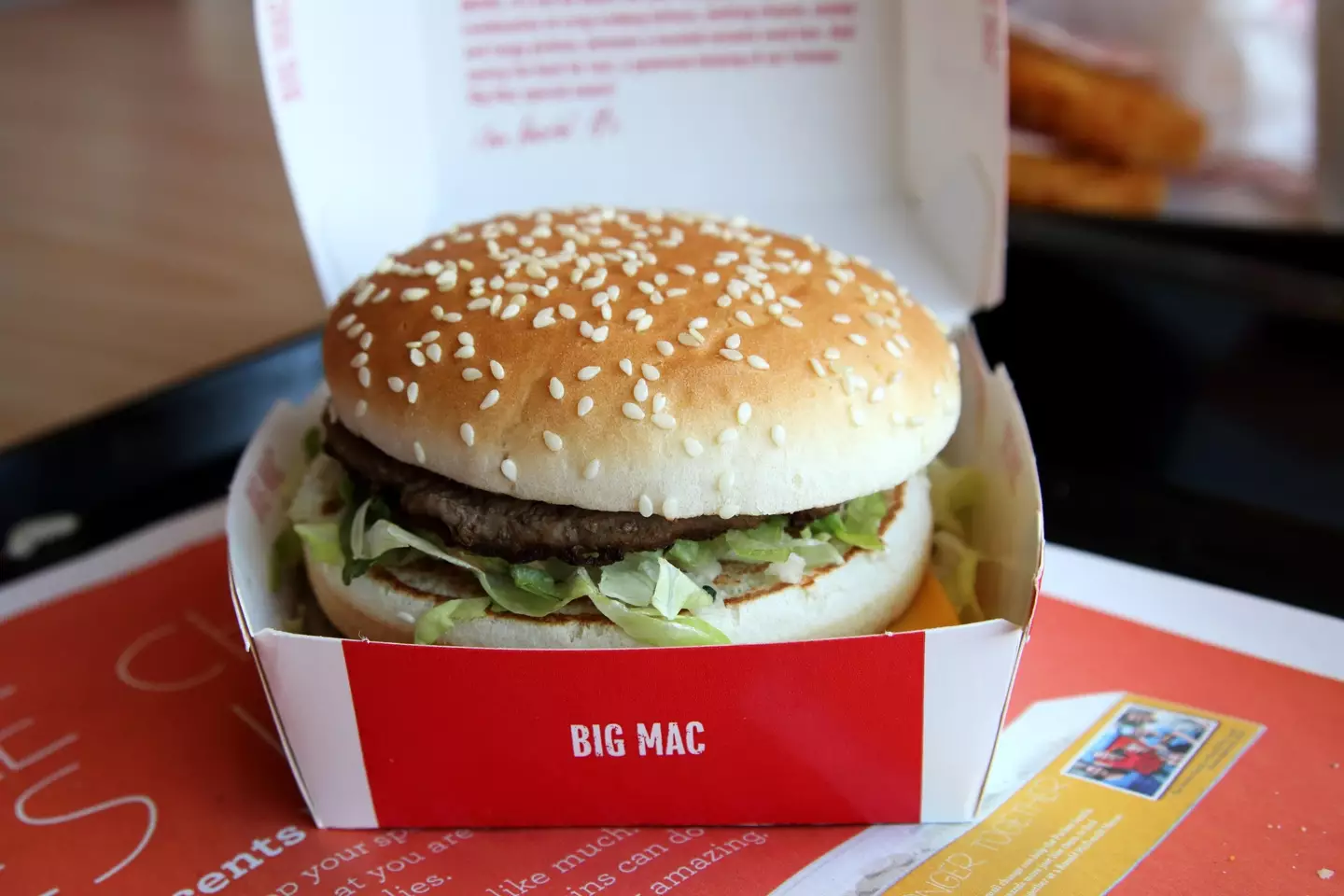 You'll be paid to eat various fast food meals, including a Big Mac.