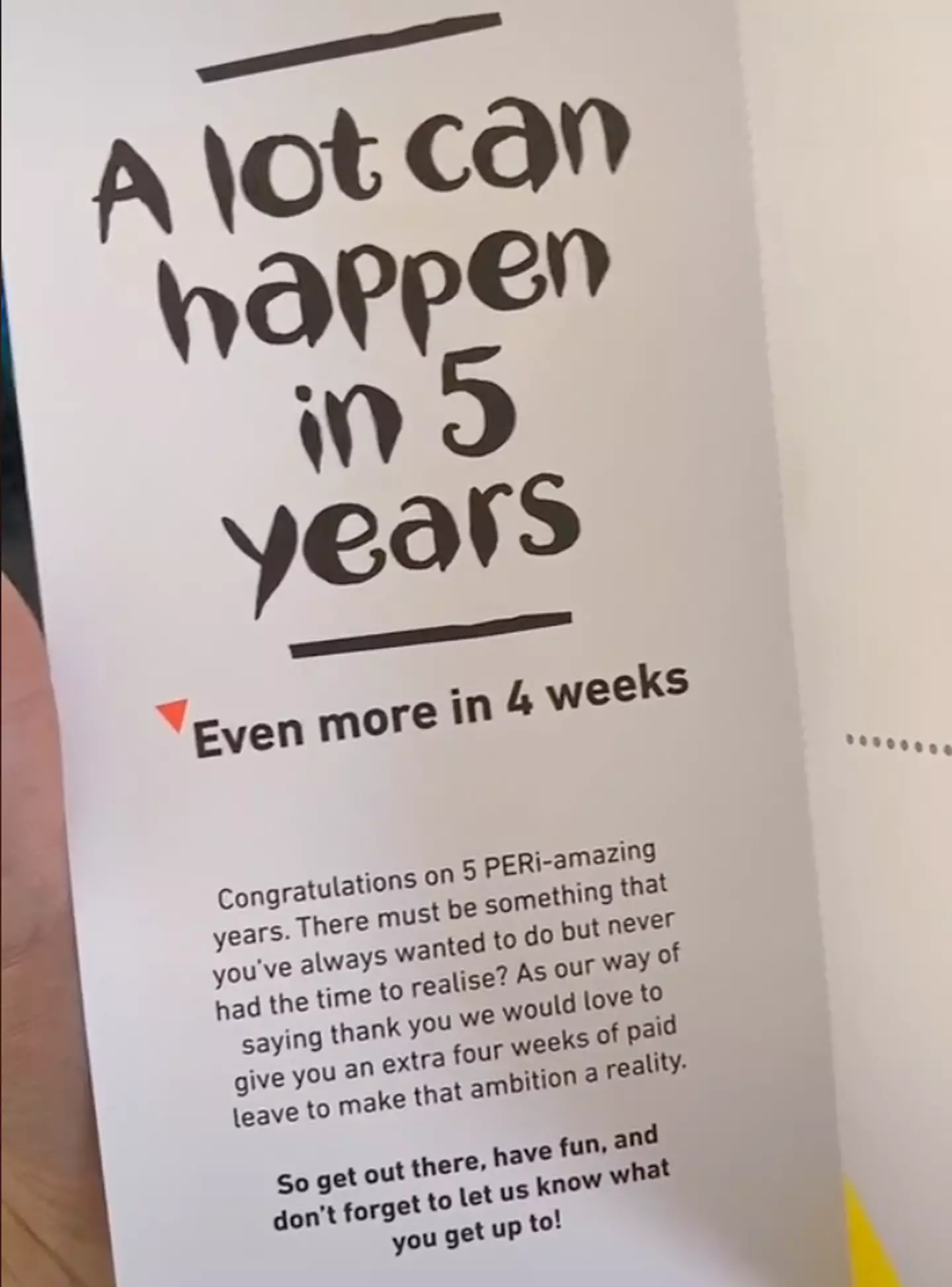 TikToker reveals the reward you get for working at Nando's for five years.