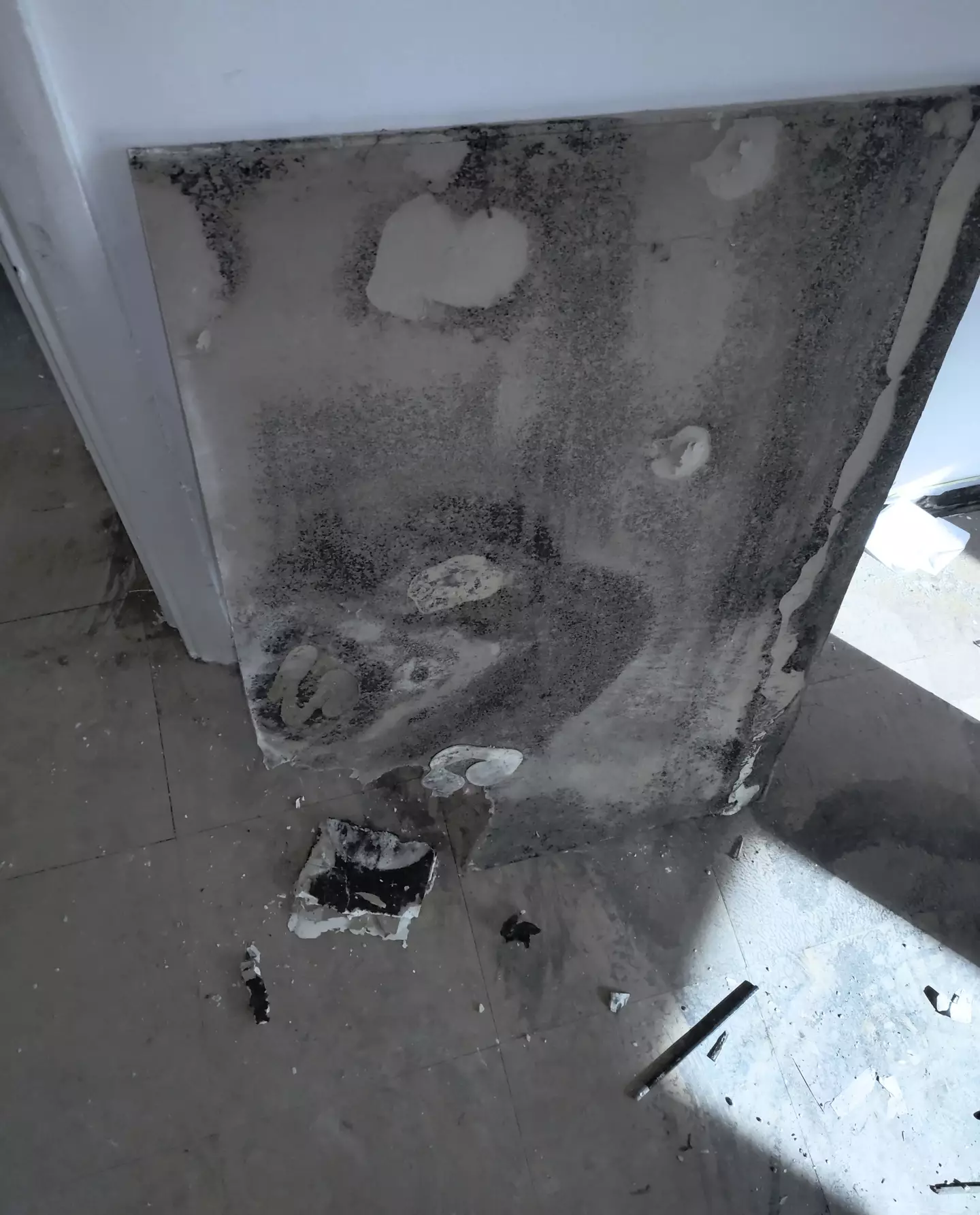 He claims the council say the flat is 'fit for living', forcing him to either stay or intentionally make himself homeless (Kennedy News and Media)