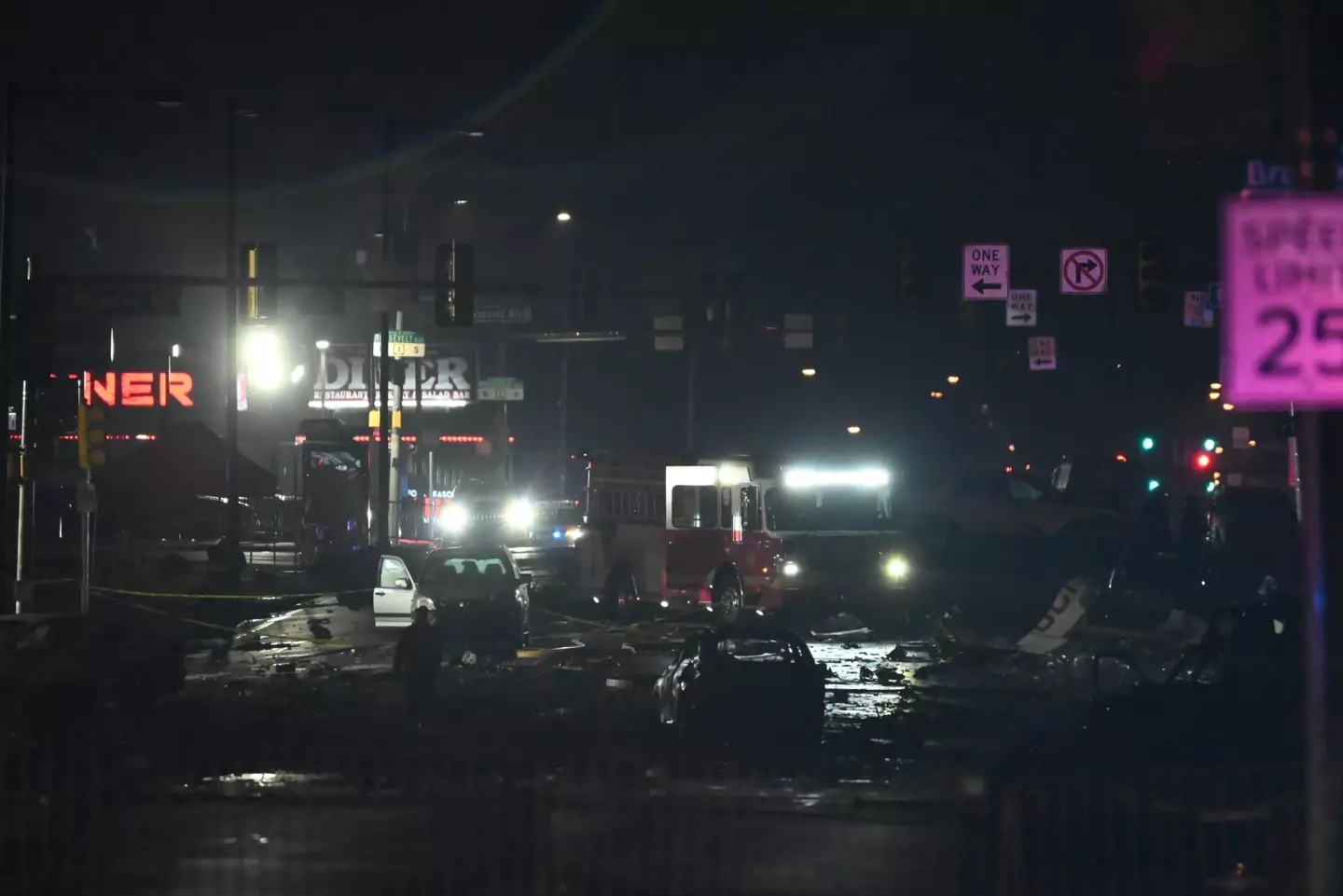 Others on the ground have been taken to hospital. (Kyle Mazza/Anadolu via Getty Images)