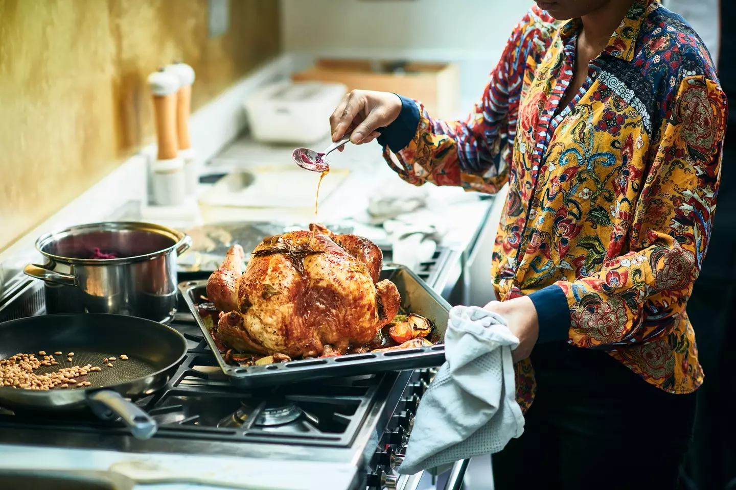 But health experts warn that cooking your turkey with stuffing inside can cause serious issues.
