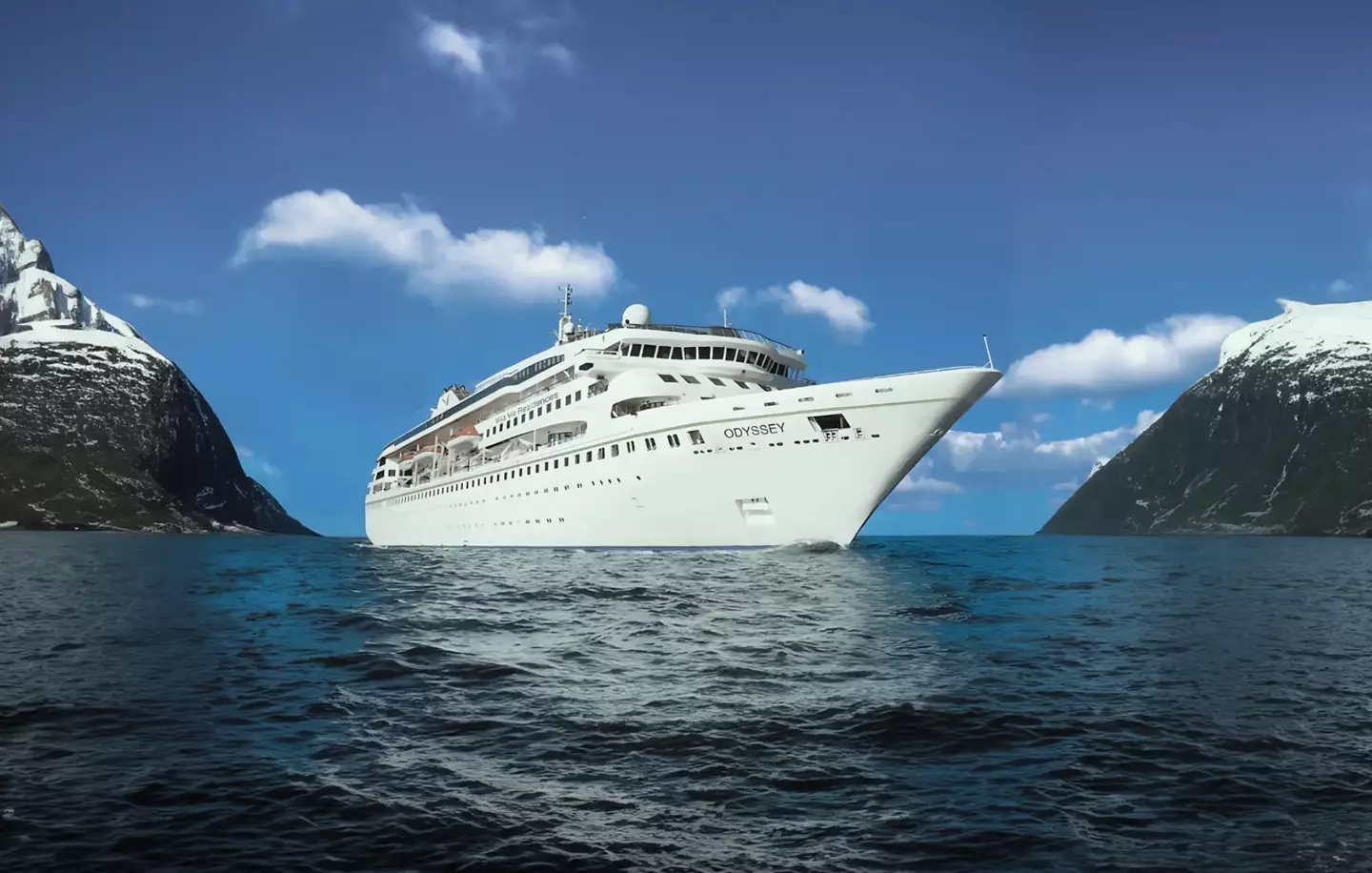 Passengers of Villa Vie Residences' Odyssey have been stranded in Belfast for three months as the ship faces technical issues (Villa Vie Residences)