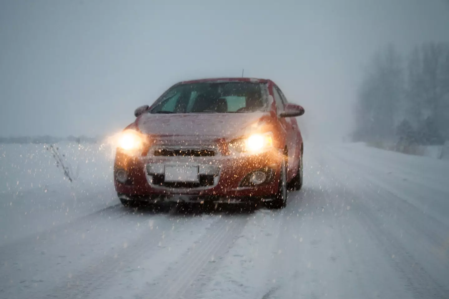 Snowy conditions are hitting the UK.