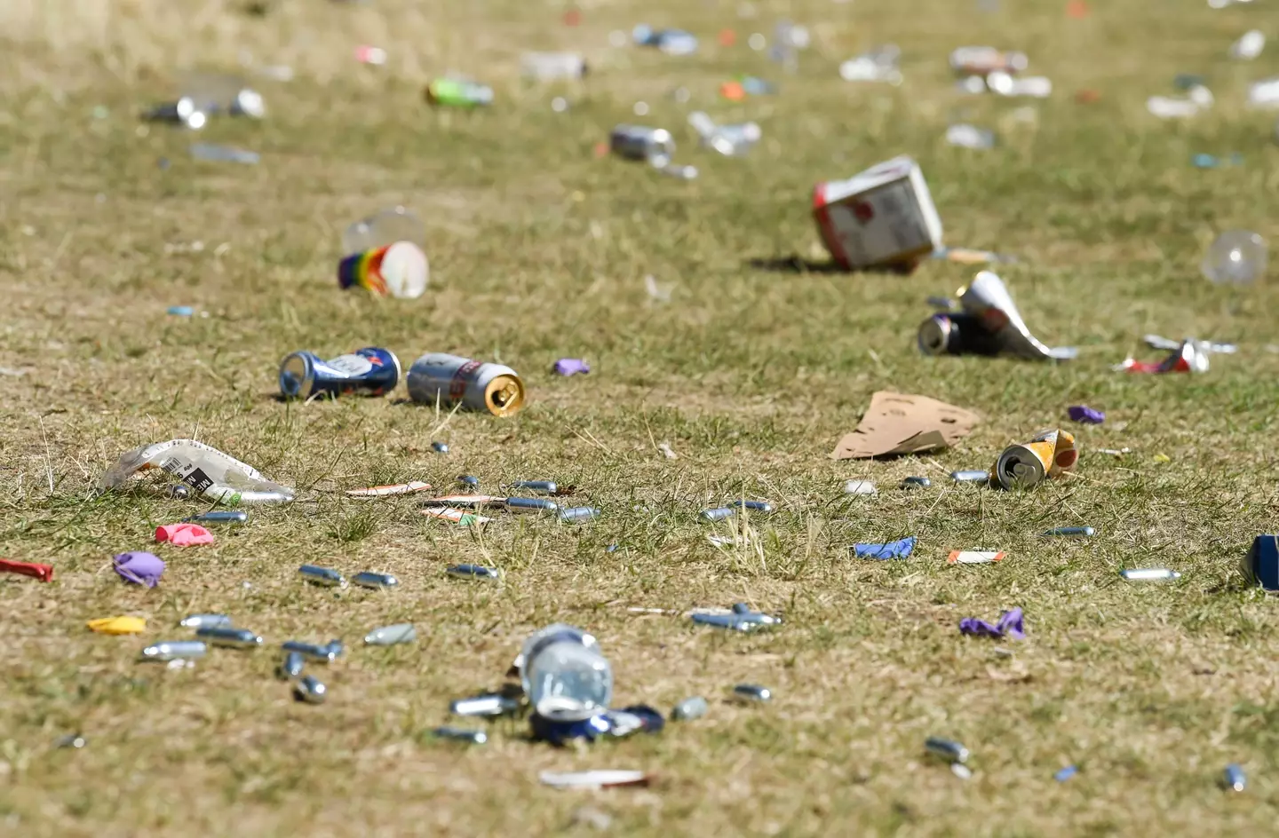 Festivals across the UK will be littered with the leftover laughing gas cannisters.
