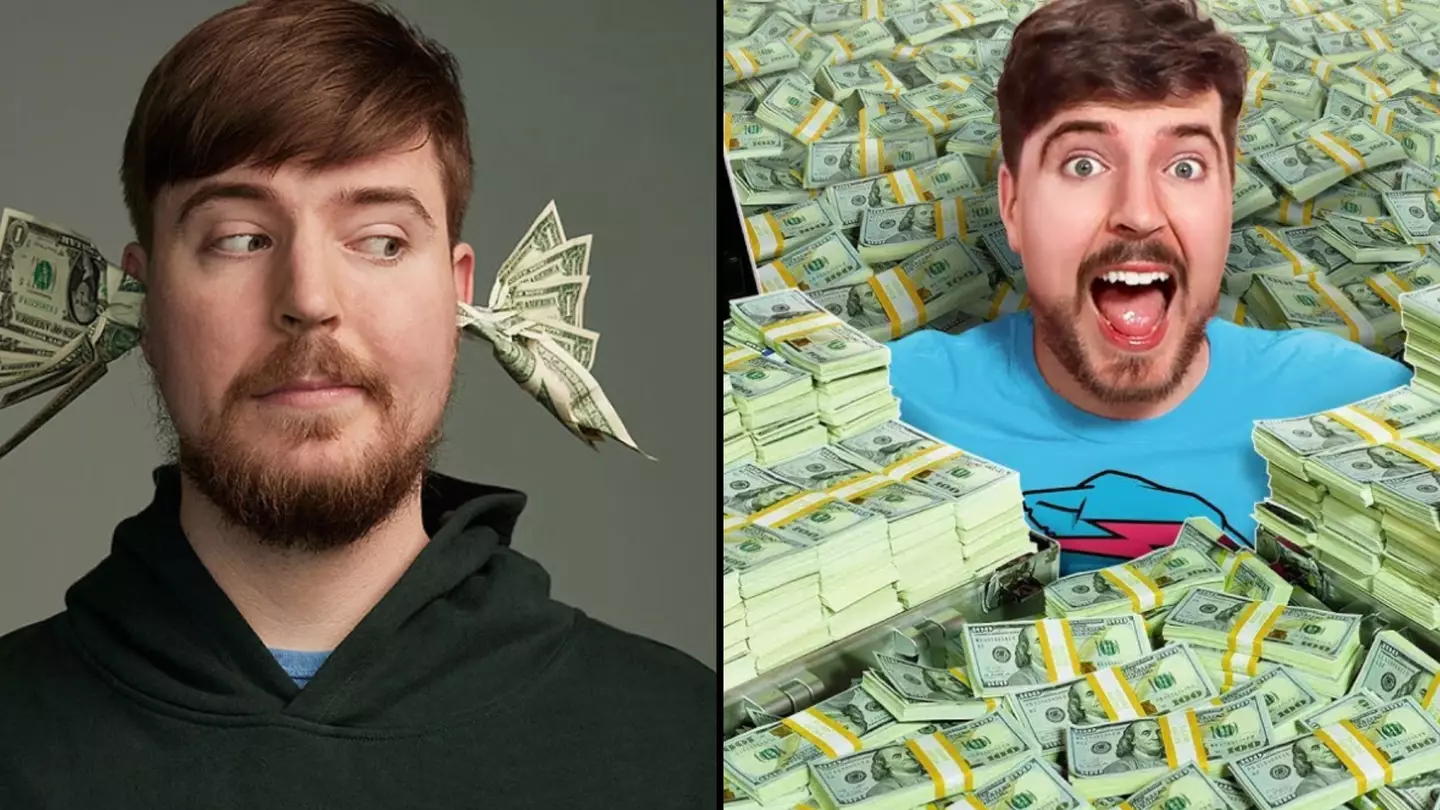 MrBeast makes £550 million per year but doesn't keep any for himself