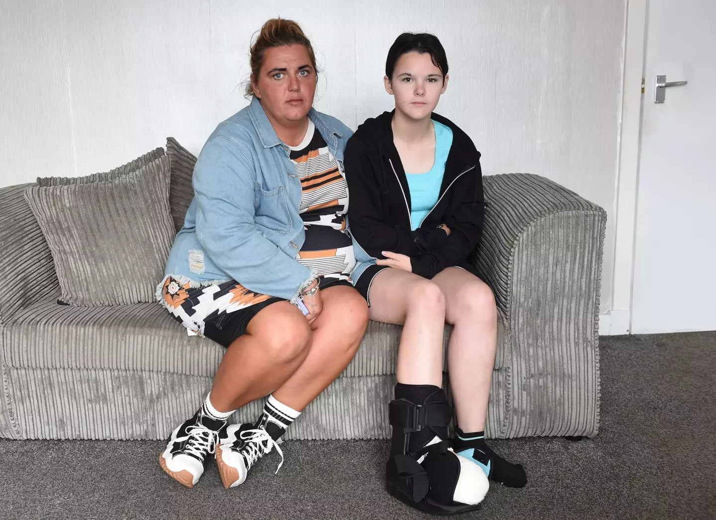 Millie's mum, Ashley, said her daughter's toe 'had been completely ripped off'.