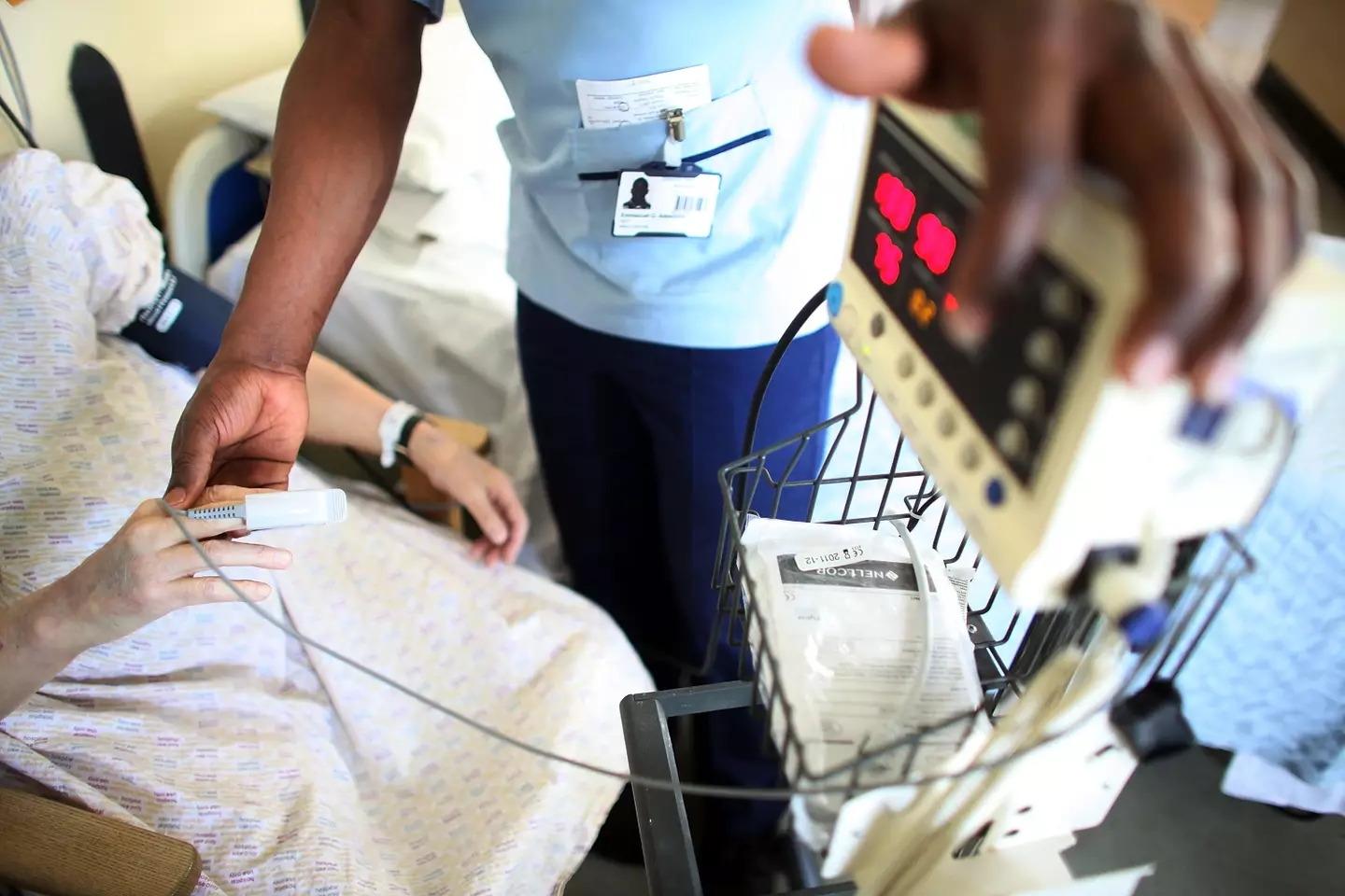 The number of patients in UK hospitals has spiked drastically in comparison to last year (Christopher Furlong/Getty Images)