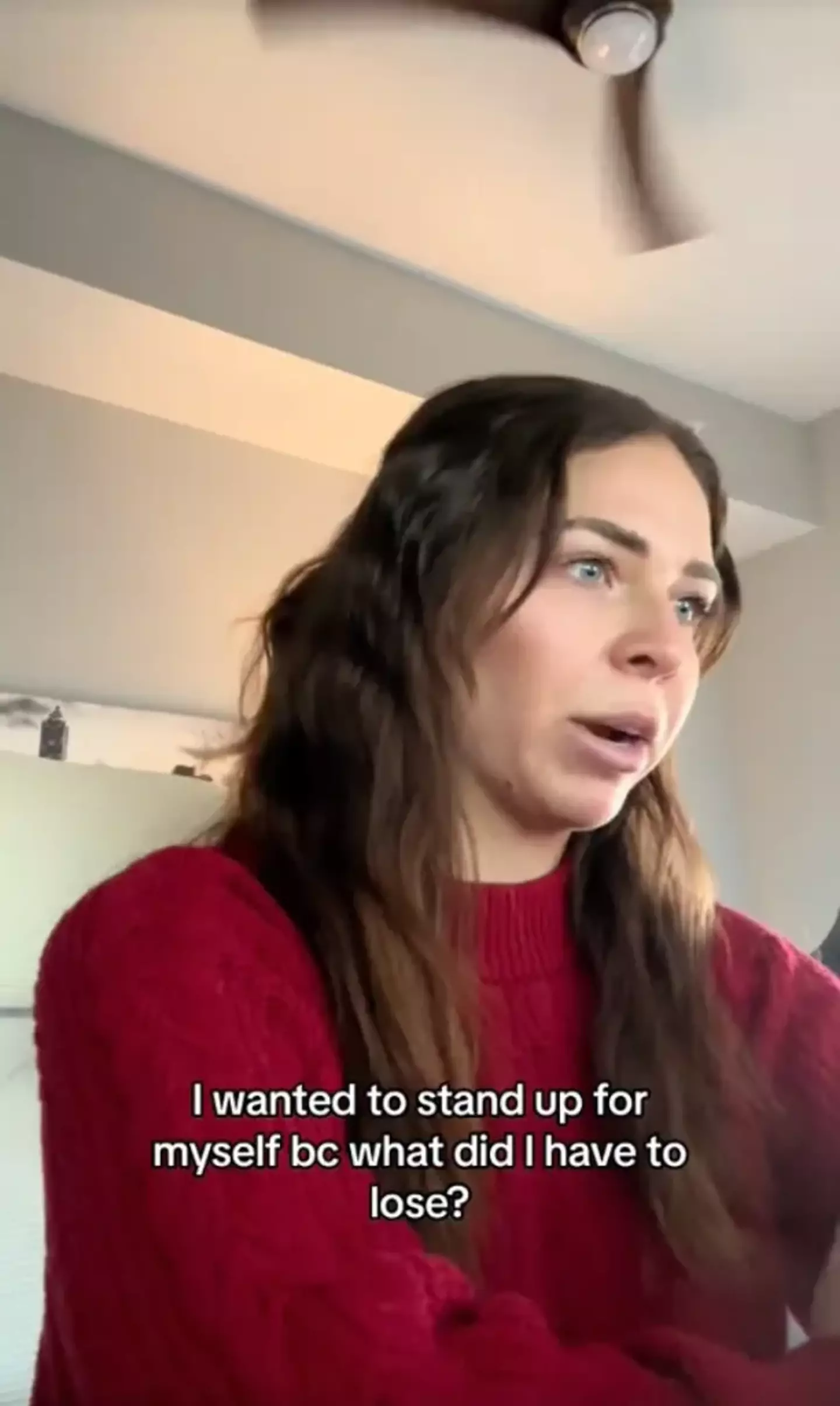 The woman who secretly filmed herself getting fired has revealed that she 'doesn't regret' a thing.