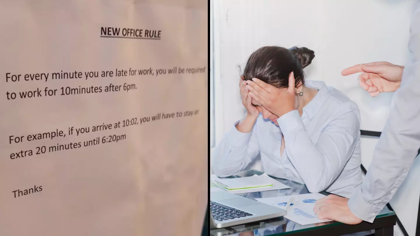 Manager Forces Staff To Work An Extra 10 Minutes For Every Minute They Are Late