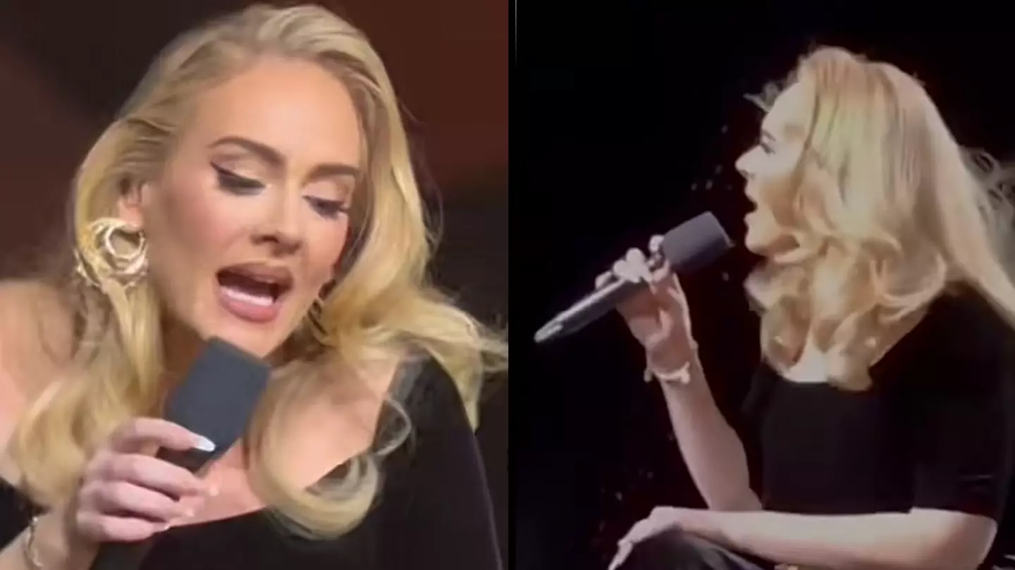 Adele repeatedly breaks down in tears as she returns to stage for first Las Vegas show