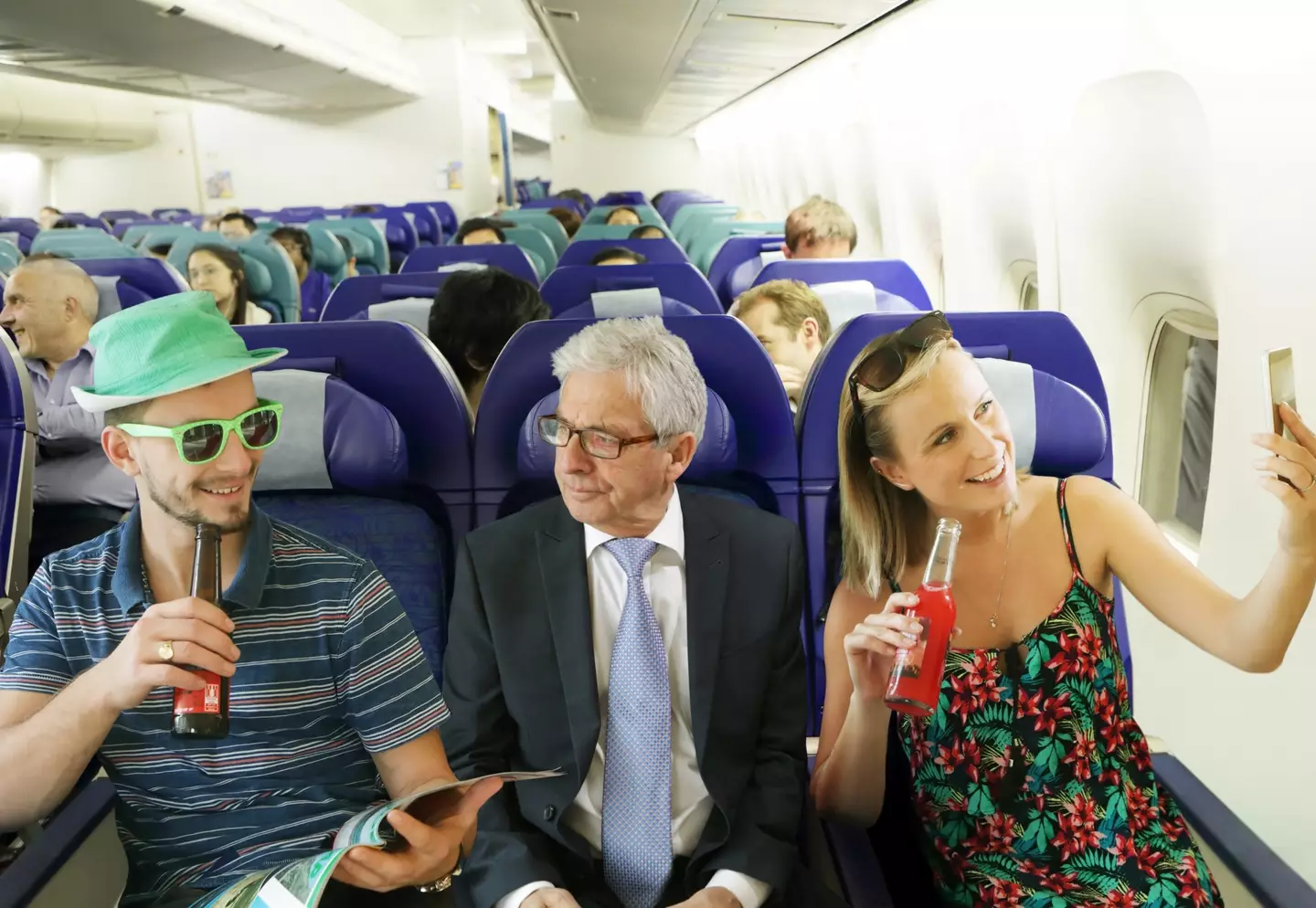 The couple certainly didn't enjoy the flight (stock image).