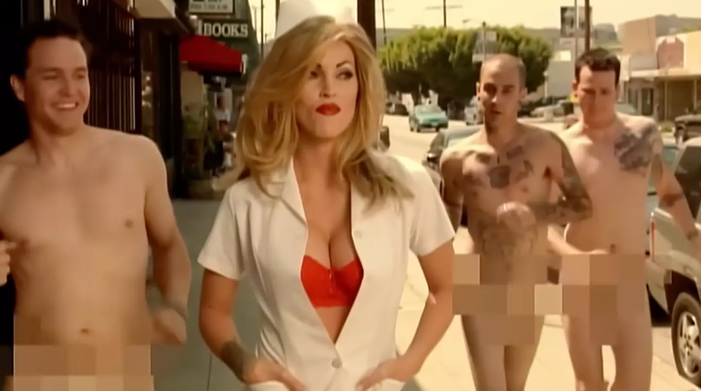 Lindemulder stole the show in the iconic music video (YouTube/blink-182)