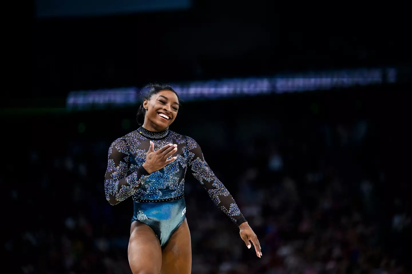 Big names flocked to watch Simone Biles today (28 July). (Tom Weller/VOIGT/GettyImages)