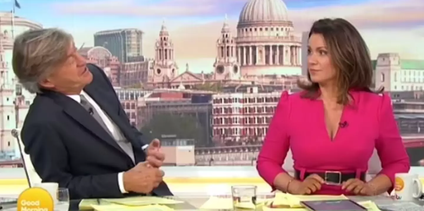 Richard Madeley and his co-host Susanna Reid discussing Chris Rock.