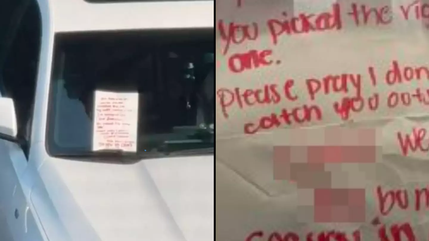 Homeowner horrified as neighbour writes abusive note amid parking row