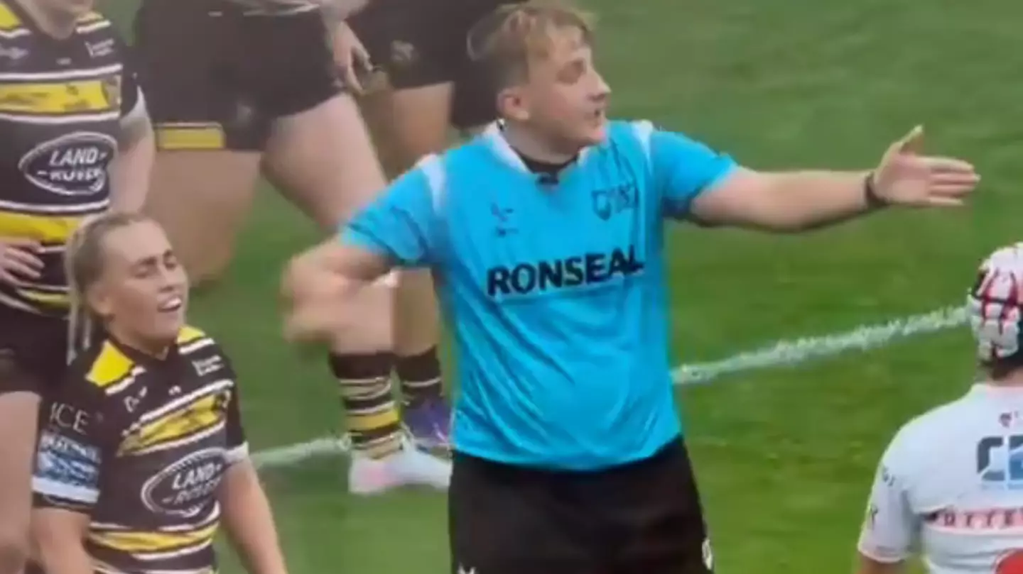 Female rugby player immediately sent off after comment she made to male referee