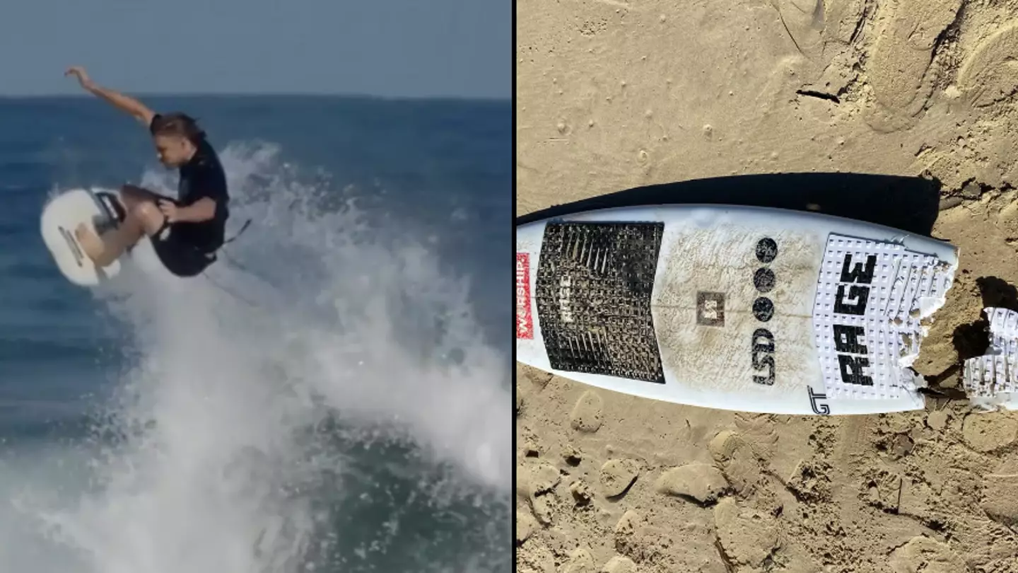 Leg of surfer found washed up on beach after he managed to survive great white shark attack