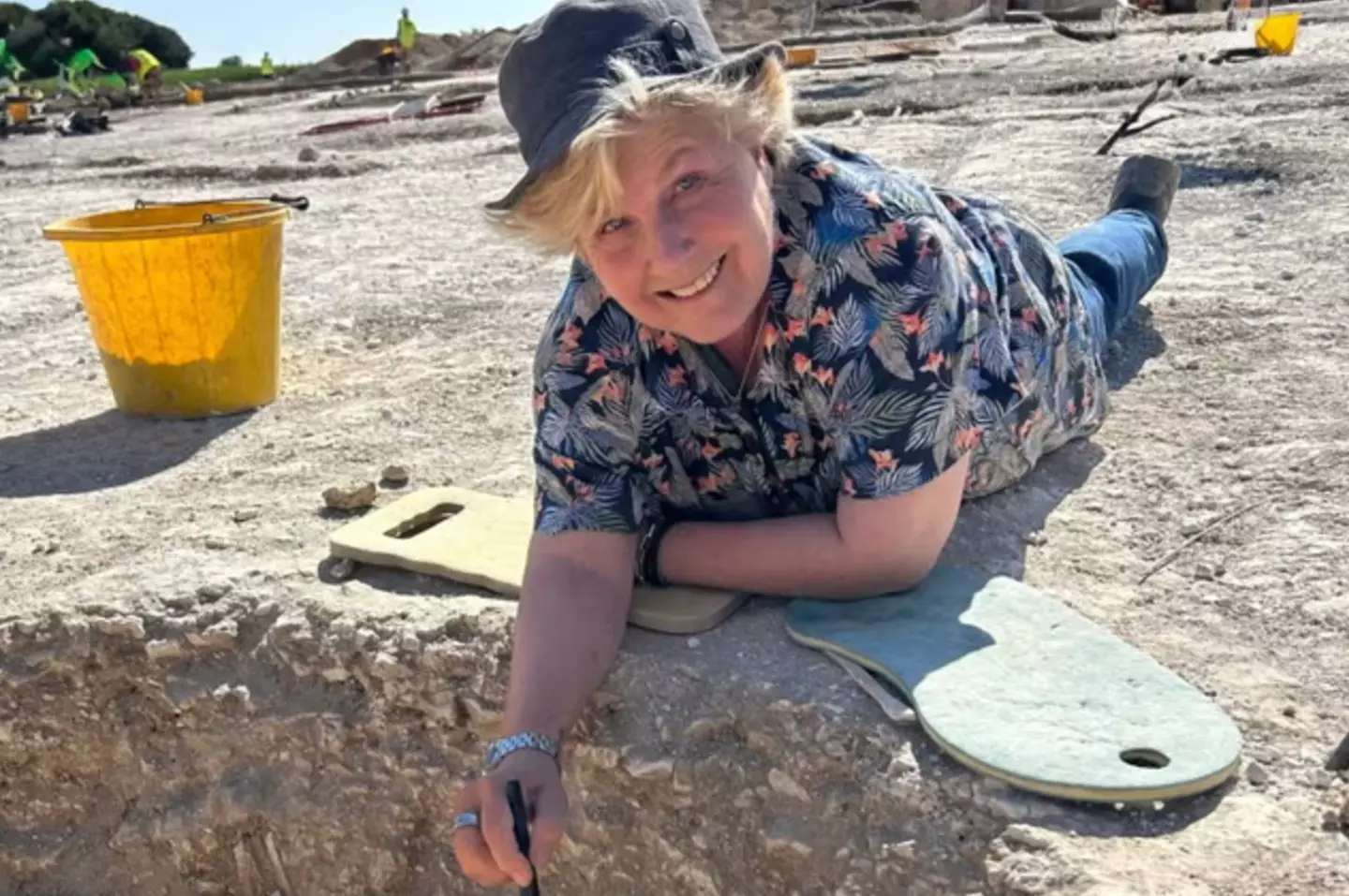 Toksvig was in disbelief when she found the skeleton (Bournemouth University)