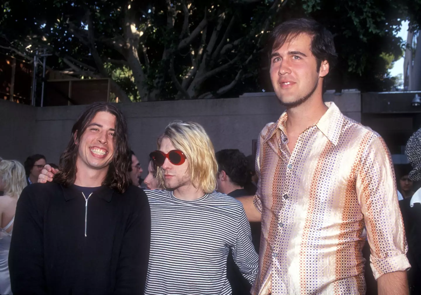 Dave Grohl with Nirvana bandmates Kurt Cobain and Krist Novoselic. (Kevin Mazur Archive/WireImage)