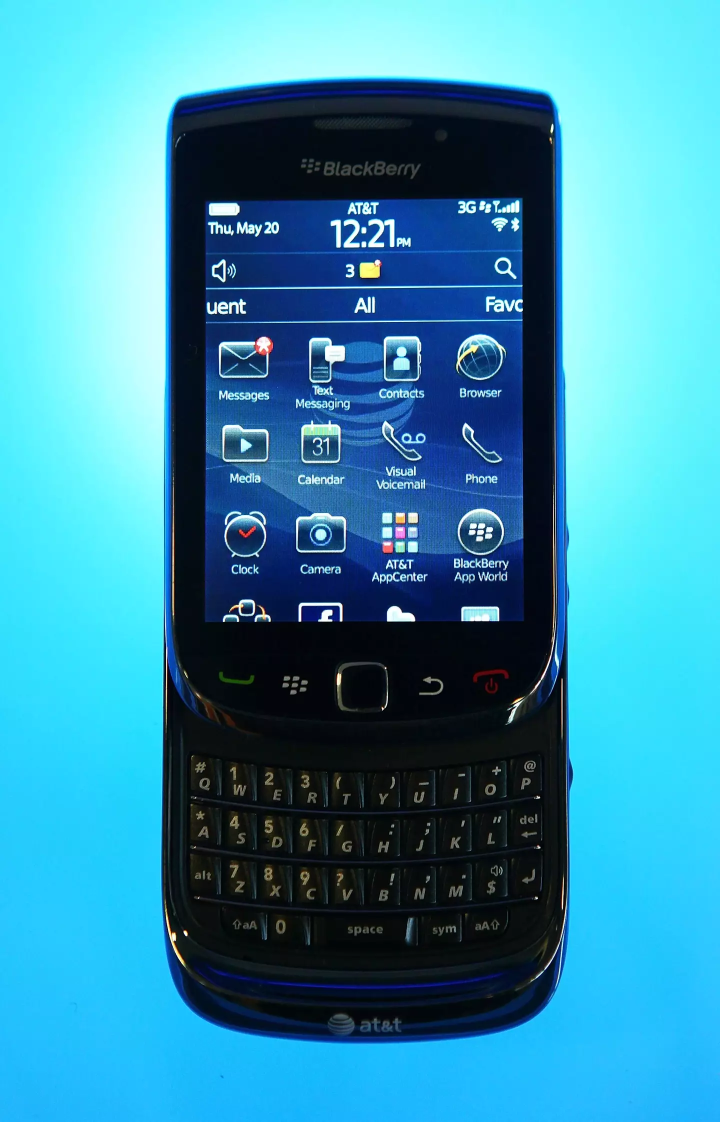 A Blackberry back in 2010.
