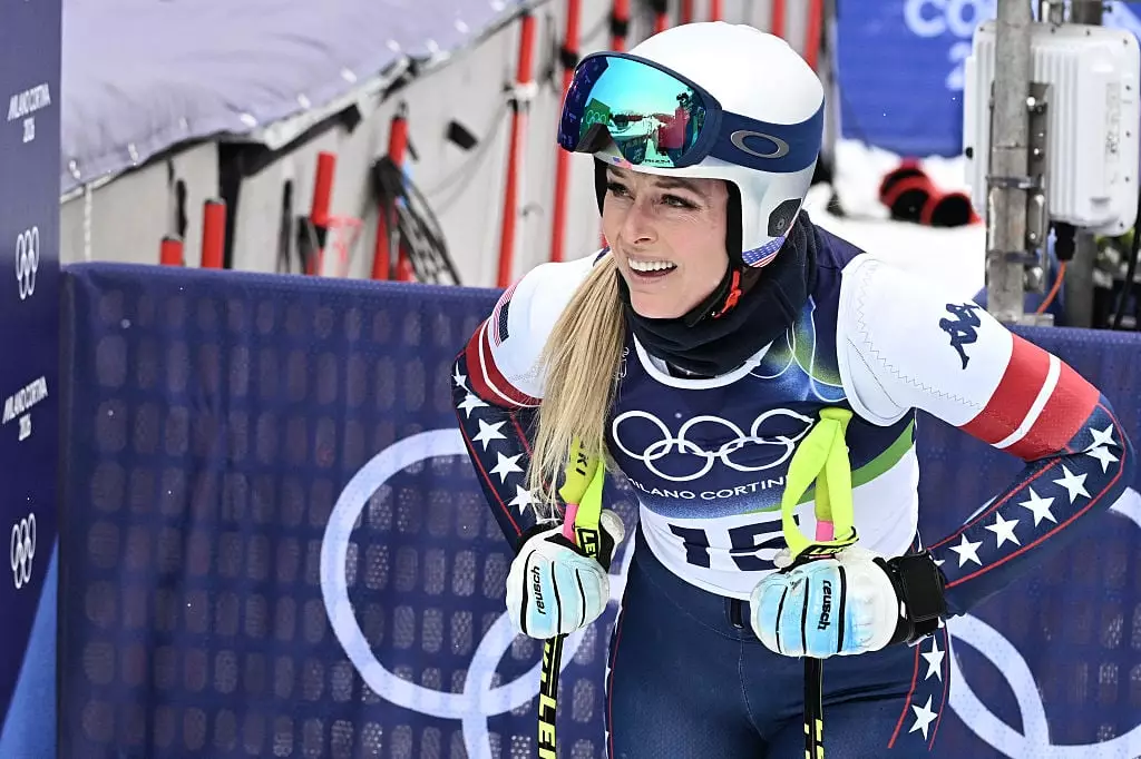 Lindsey Vonn said she has suffered a 'complex tibia fracture' (Tiziana FABI / AFP via Getty Images)