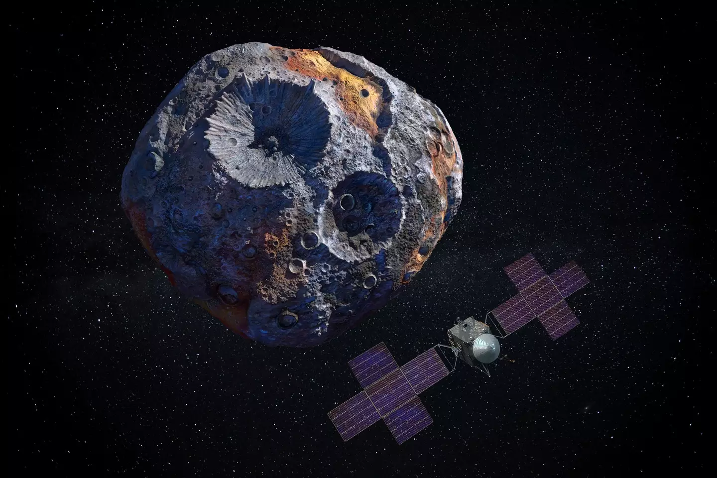 A Psyche metallic asteroid is worth tons of money.