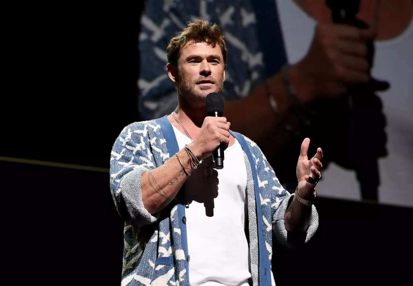 Fans of the film franchise aren't sure about Chris Hemsworth's Optimus Prime voice (Candice Ward/Getty Images for Paramount Pictures)