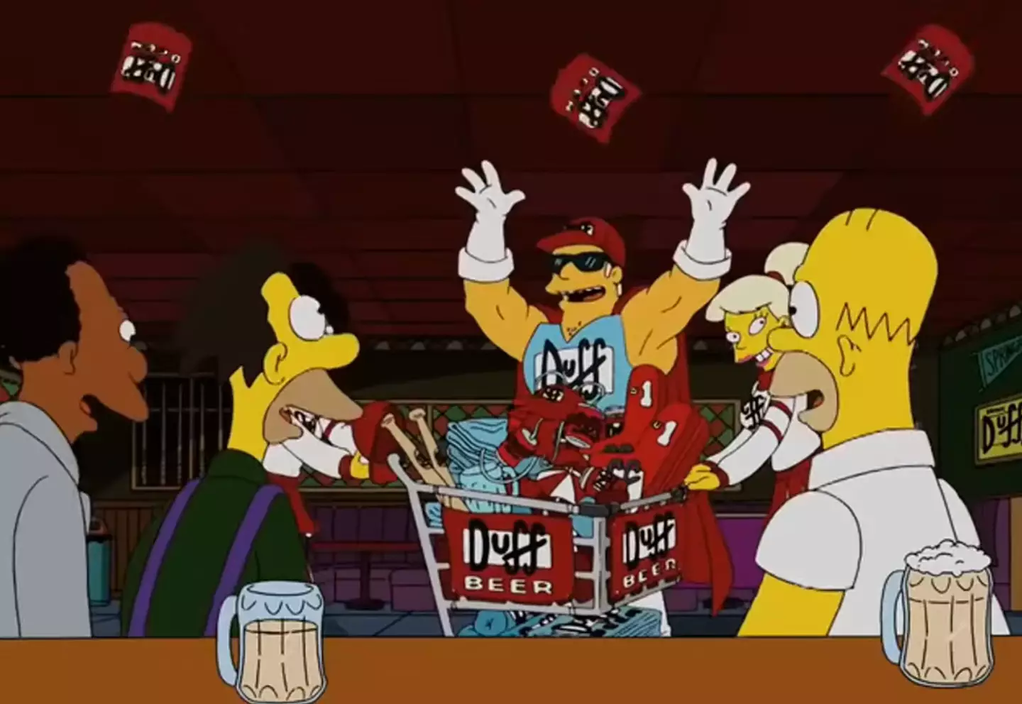 The character of Duffman has been retired, oh yeah! (Disney)