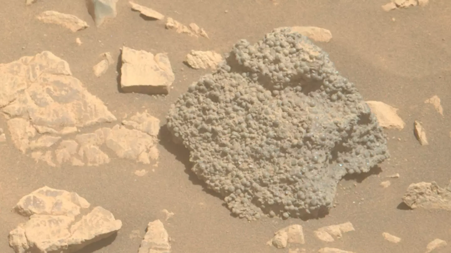 NASA's Mars rover finds strange rock covered in spheres as scientists left puzzled