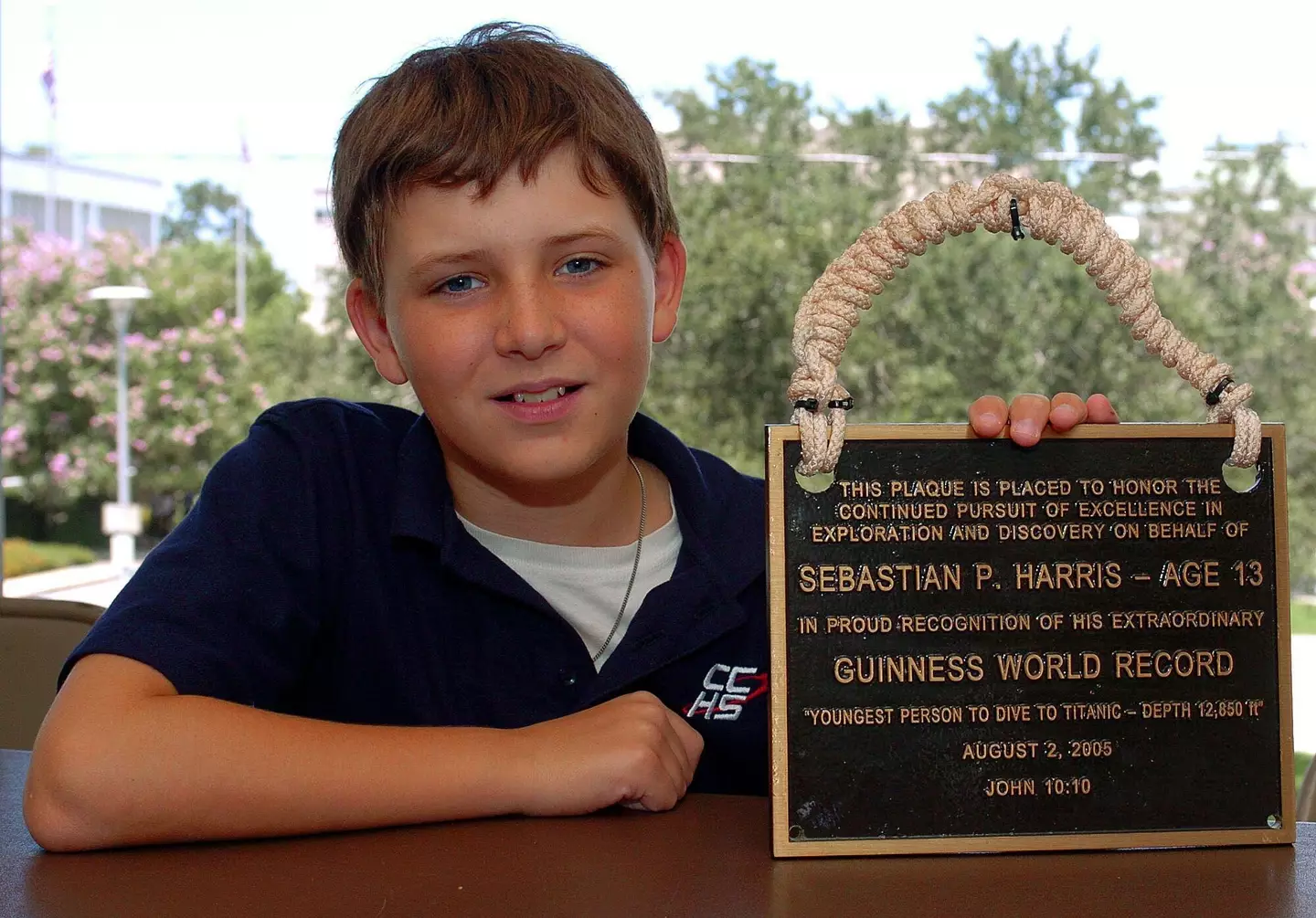 Sebastian Harris was just 13 when he and his Titanic expedition leader dad visited the wreckage of the Titanic in 2005.