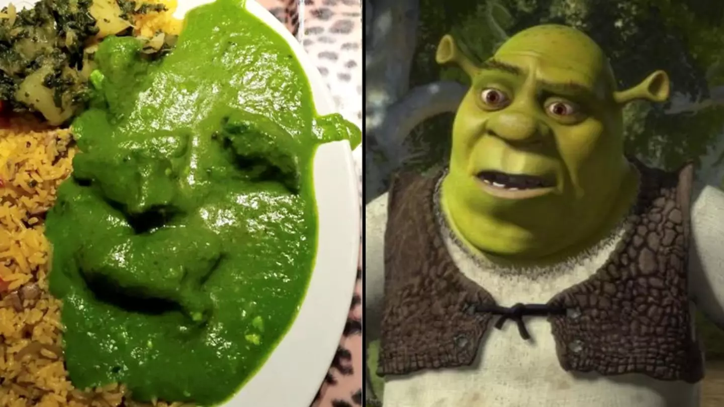 Woman shocked when she thought she saw Shrek in her green curry