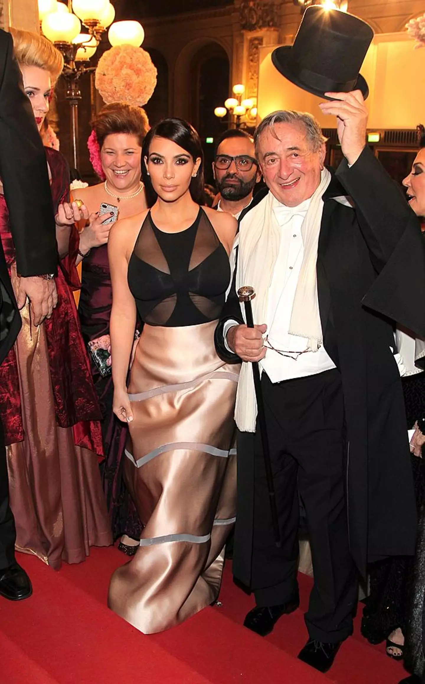 Lugner and Kim Kardashian in 2014 (Gisela Schober/Getty Images)