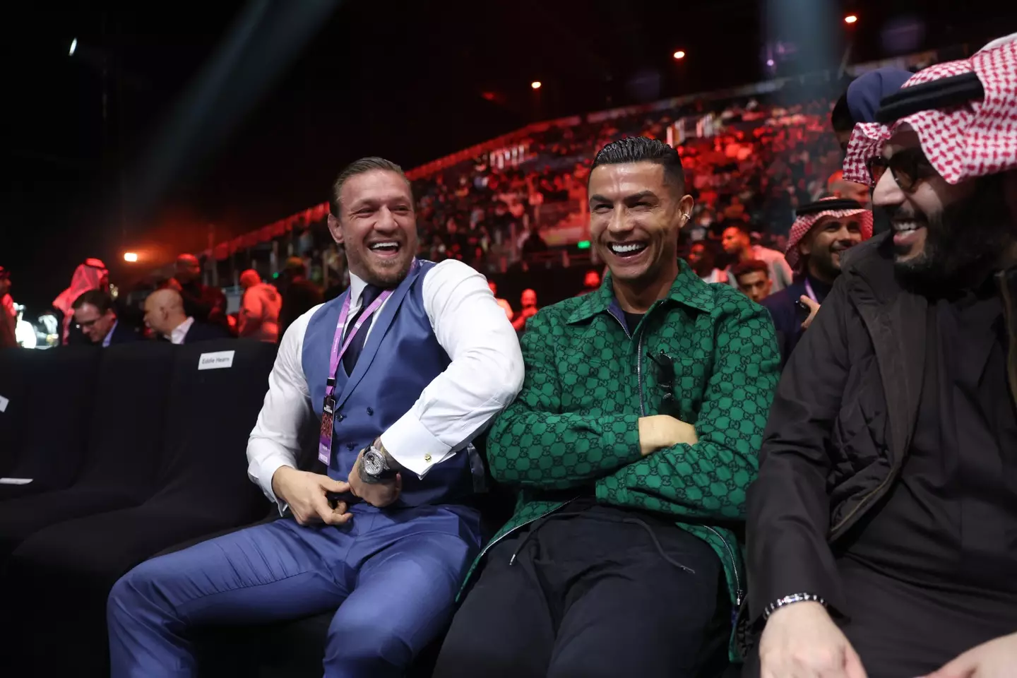 Despite appearances, Ronaldo and McGregor do appear to enjoy each other's company.