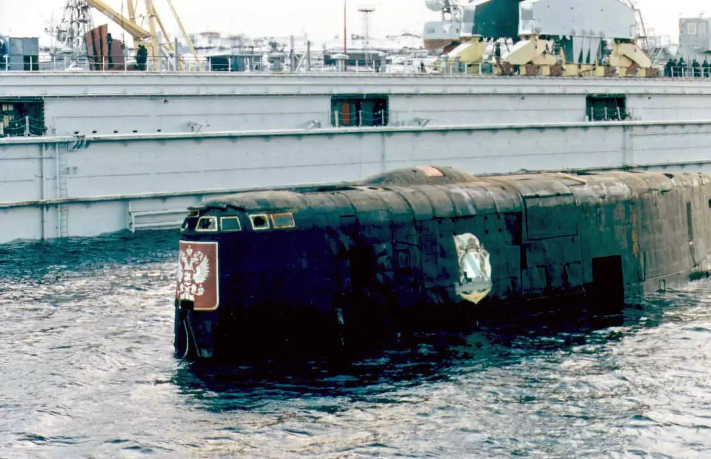 A haunting letter was found on board the doomed Russian nuclear submarine (AFP via Getty Images)