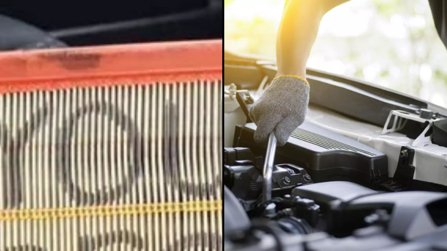 Woman shocked after finding hidden message left by mechanic in her car when changing filter