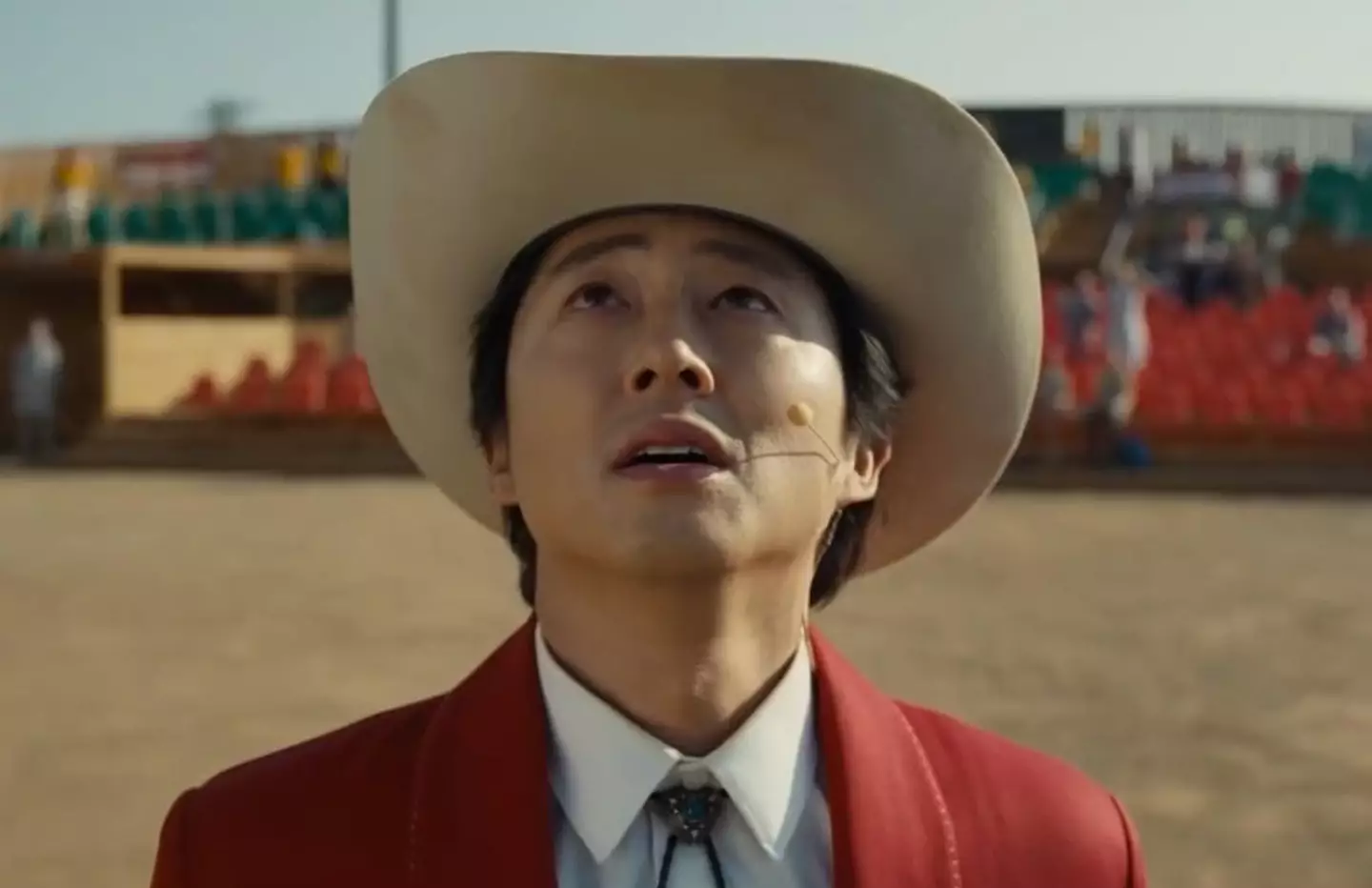 Steven Yeun appears in the film. (Universal Pictures)