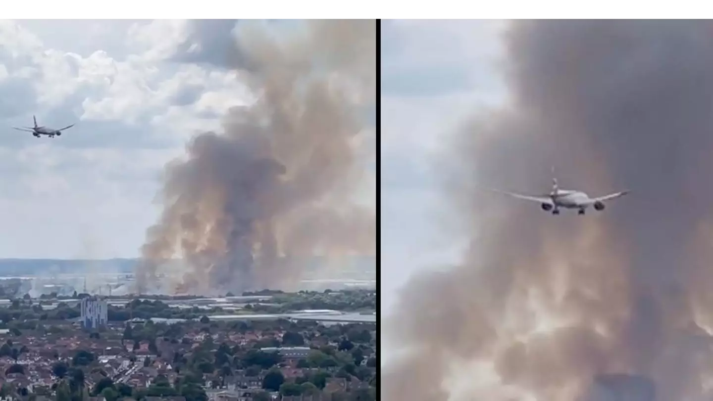 100 Firefighters Tackle Fire As Blaze Near Heathrow Airport Forces Runway Changes