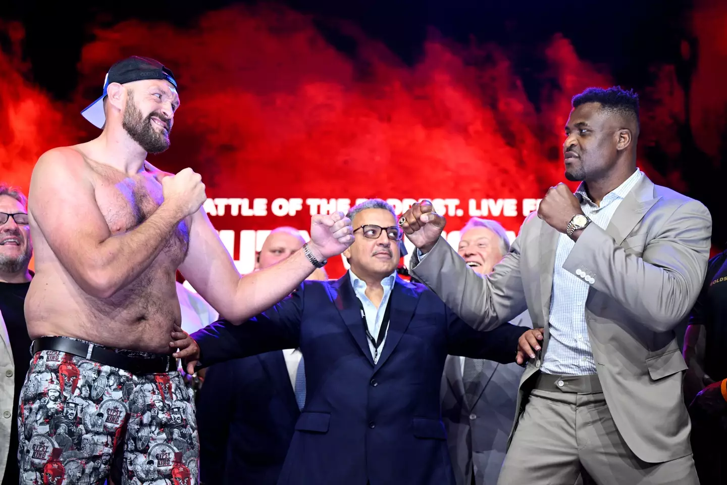 Fury will have to fight Francis Ngannou later this month before he gets his chance in the ring with Usyk.