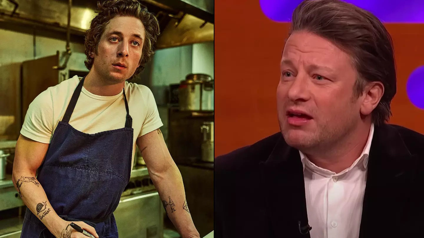 Jamie Oliver admits he can't watch The Bear because of cast's poor cooking skills