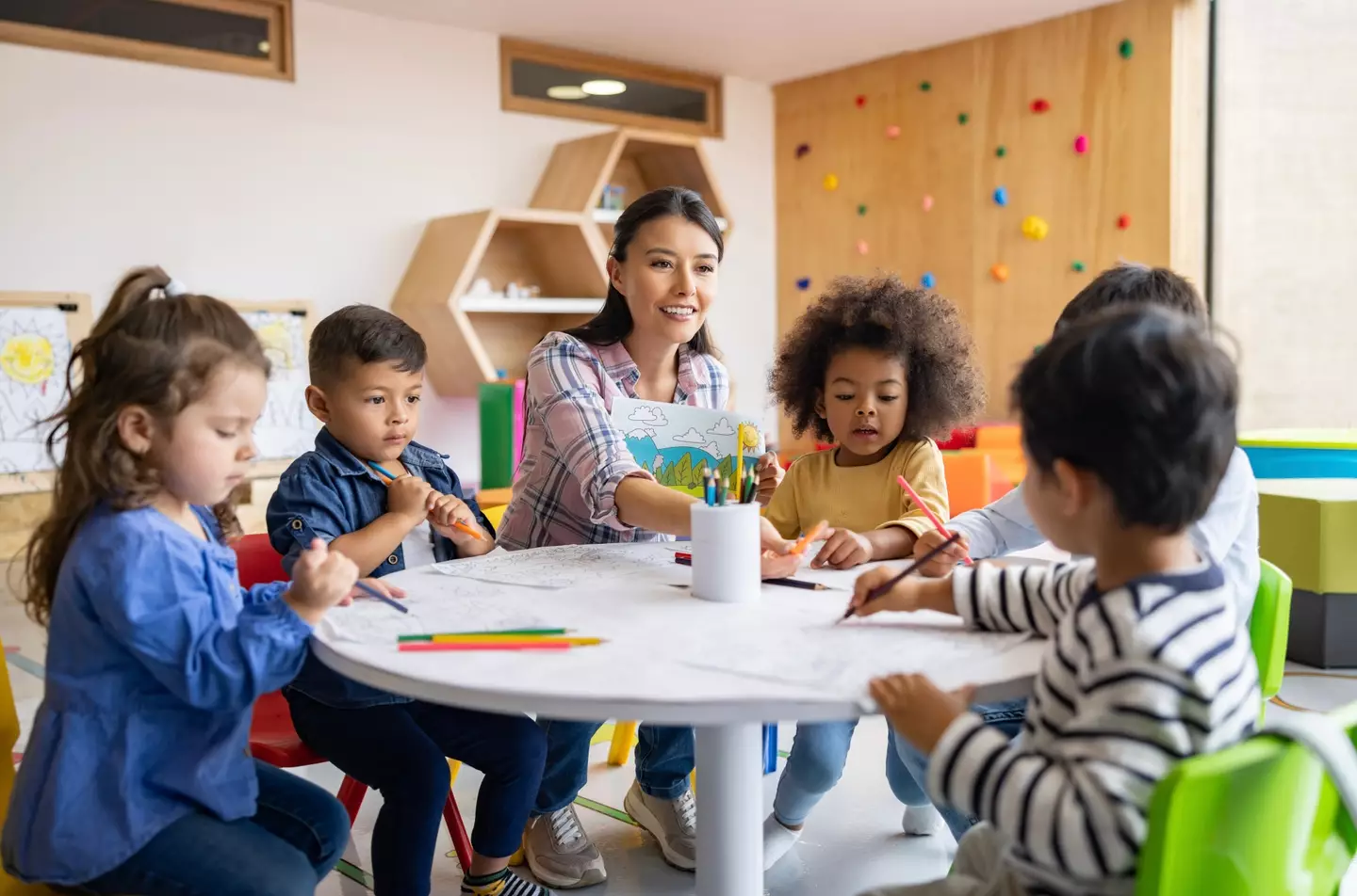 The four-year-old has a lot on her plate for a pre-schooler.