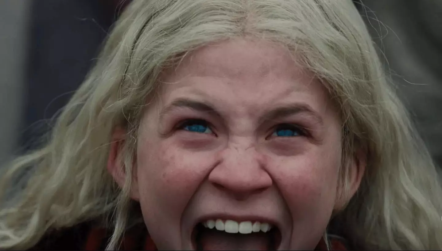 Young Cathy features in the opening as Charli XCX's 'House' plays. (Warner Bros.)