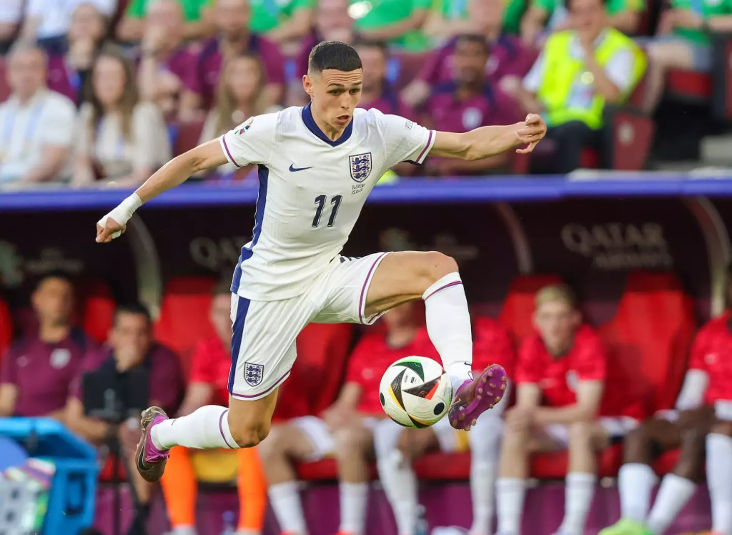 The attacker, along with a lot of other Three Lions players, has struggled to make his mark so far. (Sebastian El-Saqqa - firo sportphoto/Getty Images)