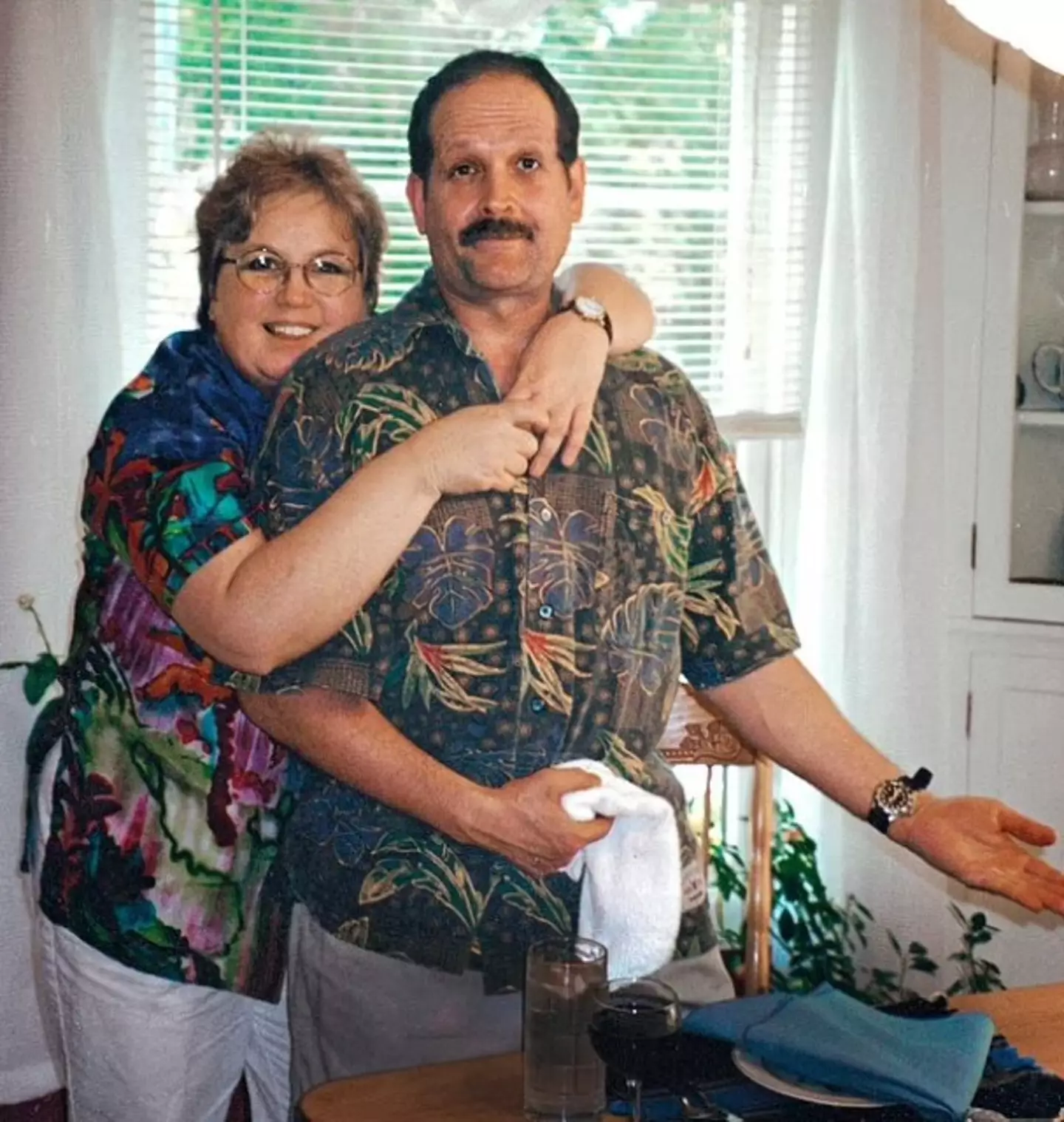 Nancy pictured with her late husband.