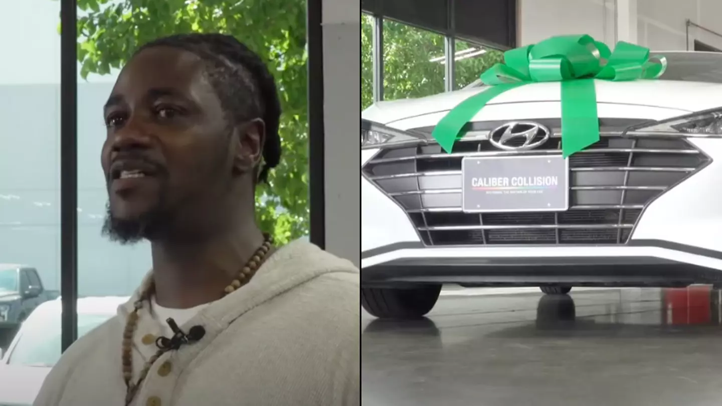 Father of six children given free car after being seen cycling to work for six months