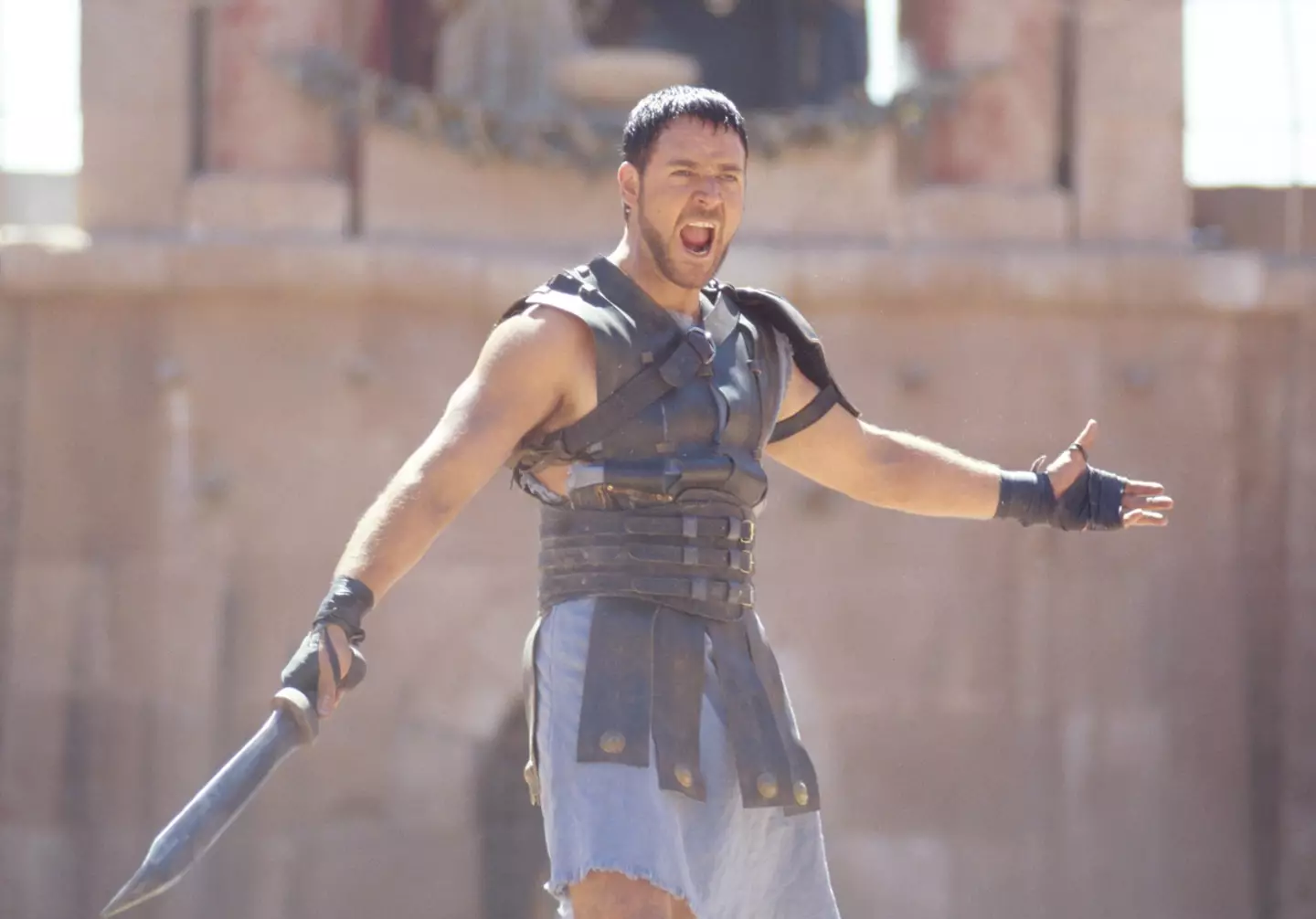 Russell Crowe starred as Maximus in the film.