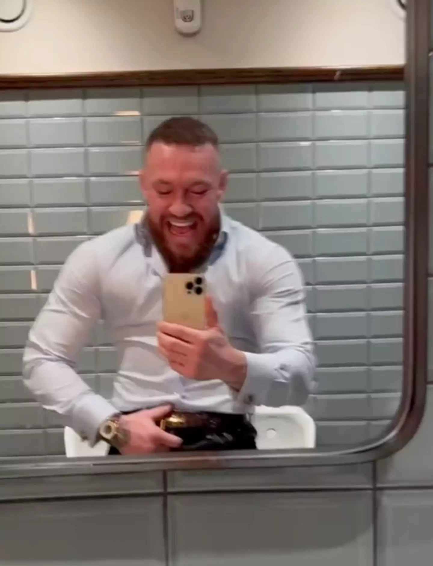 The fighter enjoyed a night out.