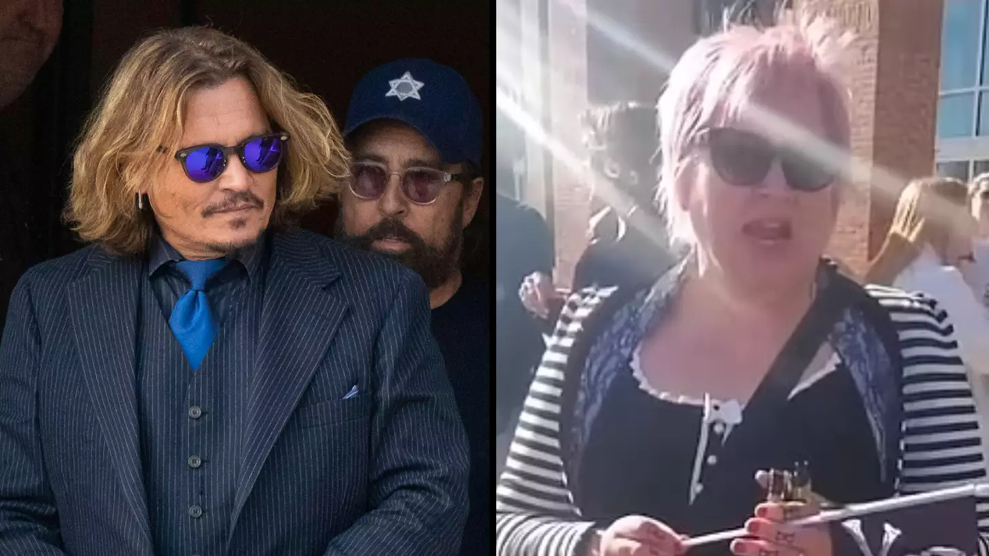 Johnny Depp Superfan Flies 30 Hours To The US To Support Actor