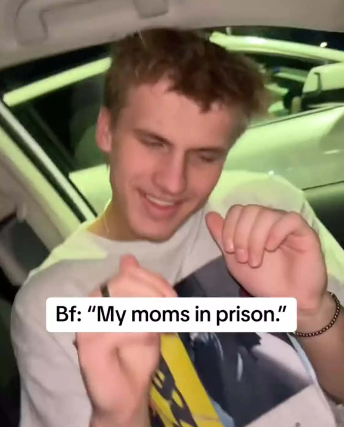 Franke's adult son made a TikTok, seemingly taking a dig at the situation.