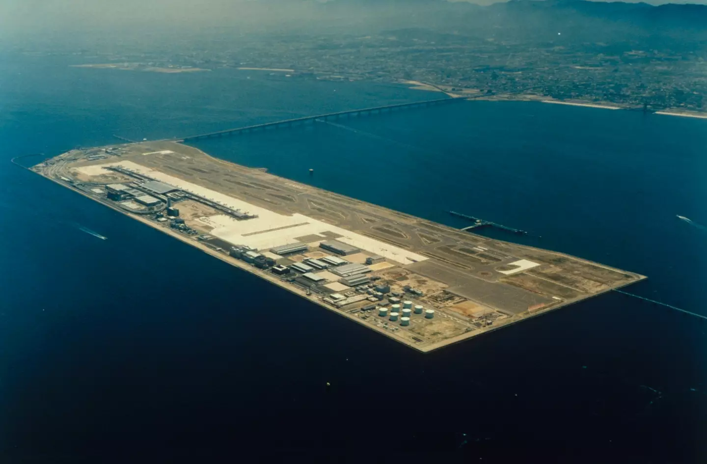 The airport took an incredible effort to build, but it's very slowly sinking and some parts are going down faster.