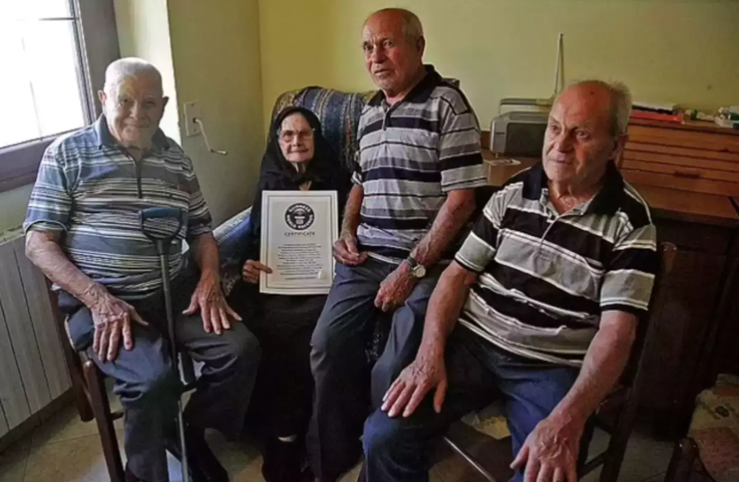 The Melis family (ETTORE LOI/AFP/GettyImages)